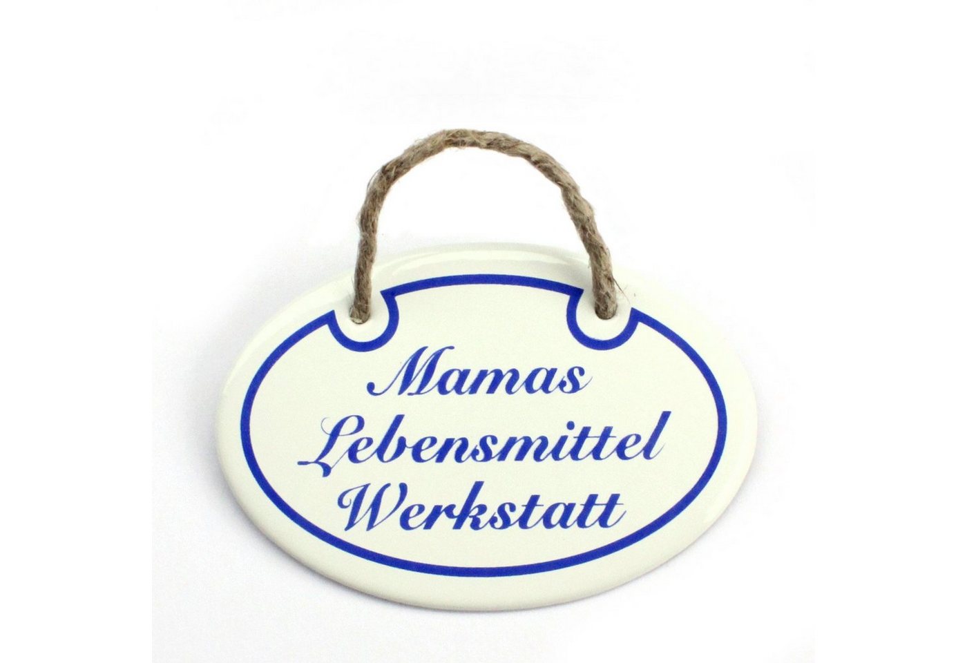 Landshop24 Metallschild Türschild Emaille Emailleschild Metallschild Blechschild, (Dekoschild, 1 St., Mamas Lebensmittelwerkstatt), Nostalgie, Vintage, Retro, Antik, shabby von Landshop24