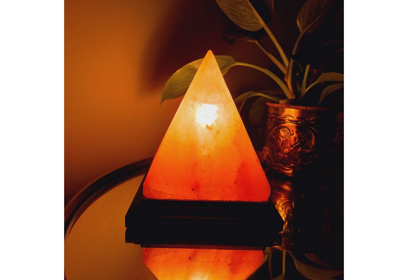 Landster Salzkristall-Tischlampe Himalaya lampe Salzlampe, Glühbirne von Landster