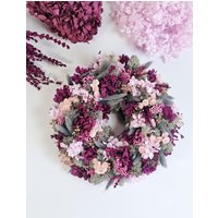 Trockenblumen-Mooskranz in Beere-Grau I Verschiedene Varianten Tischkranz Geschenkidee Frau Trockenblumenkranz Artikel 176 von LandwerkeShop