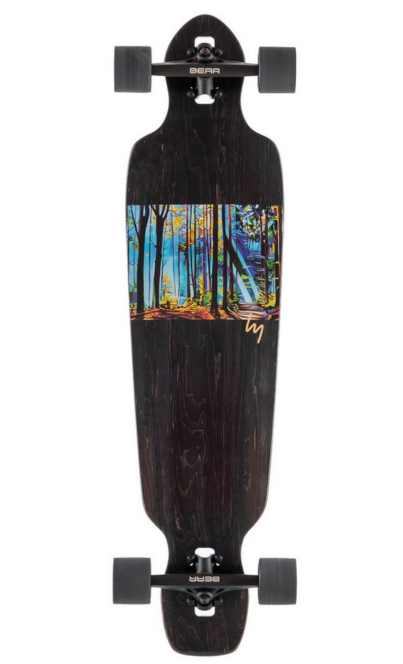 Landyachtz Longboard BATTLE AXE FORREST 38" DROP THROUGH LONGBOARD COMPLETE (1-St) von Landyachtz