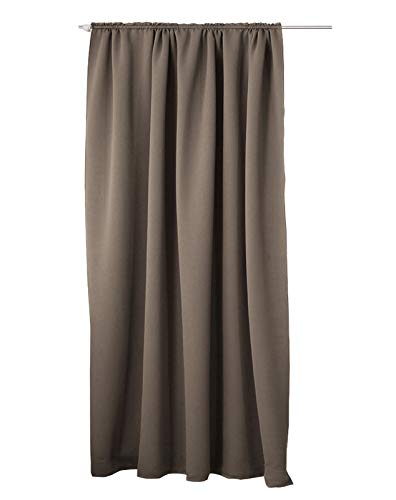 Laneetal Thermovorhang, Verdunklungsvorhang für Wohnzimmer Schlafzimmer, Blickdicht, mit Kräuselband für Schiene, 250g/m² Schwere Wärmeisolierende, 140 x 245 cm, Taupe Laneetal Thermovorhang, Verdunklungsvorhang für Wohnzimmer Schlafzimmer, Blickdicht, mit Kräuselband für Schiene, 250g/m² Schwere Wärmeisolierende, 140 x 245 cm, Taupe von Laneetal