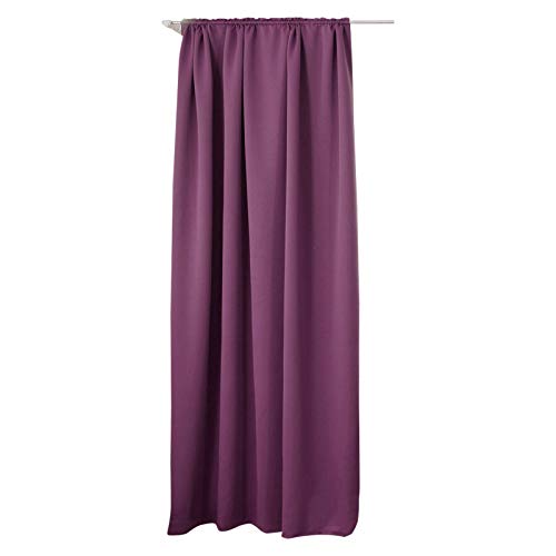 Laneetal Thermovorhang, Verdunklungsvorhang für Wohnzimmer Schlafzimmer, Blickdicht, mit Kräuselband für Schiene, 250g/m² Schwere Wärmeisolierende, 140 x 245 cm, Violette Laneetal Thermovorhang, Verdunklungsvorhang für Wohnzimmer Schlafzimmer, Blickdicht, mit Kräuselband für Schiene, 250g/m² Schwere Wärmeisolierende, 140 x 245 cm, Violette von Laneetal