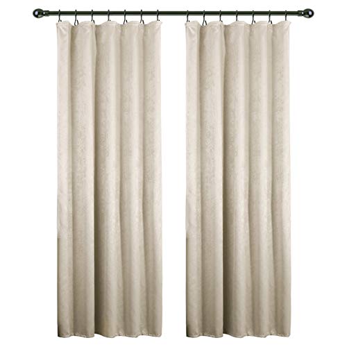 Laneetal Verdunklungsvorhang mit Kräuselband, Thermovorhang Blickdicht, 270g/m² Schwerer Verdunklungsstoff, Thermo für Schlafzimmer, Lichtundurchlässig, 135x245 cm, Creme, 2 Stücke Laneetal Verdunklungsvorhang mit Kräuselband, Thermovorhang Blickdicht, 270g/m² Schwerer Verdunklungsstoff, Thermo für Schlafzimmer, Lichtundurchlässig, 135x245 cm, Creme, 2 Stücke von Laneetal