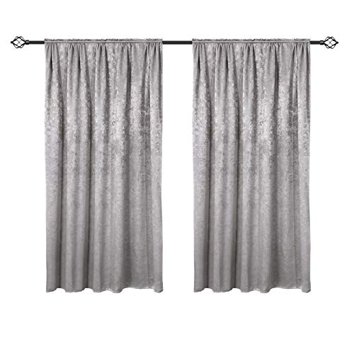 Laneetal Verdunklungsvorhang mit Kräuselband, Thermovorhang Blickdicht, 270g/m² Schwerer Verdunklungsstoff, Thermo für Schlafzimmer, Lichtundurchlässig, 135x175 cm, Silbergrau, 2 Stücke Laneetal Verdunklungsvorhang mit Kräuselband, Thermovorhang Blickdicht, 270g/m² Schwerer Verdunklungsstoff, Thermo für Schlafzimmer, Lichtundurchlässig, 135x175 cm, Silbergrau, 2 Stücke von Laneetal