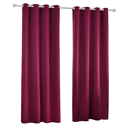 Verdunklungsvorhang mit Ösen 2 Stücke Leichter Thermovorhang Blickdicht Verdunklungsgardine in Brombeere 135x225 cm Thermogardine für Schlafzimmer Gardine Lichtundurchlässig Verdunklungsvorhang mit Ösen 2 Stücke Leichter Thermovorhang Blickdicht Verdunklungsgardine in Brombeere 135x225 cm Thermogardine für Schlafzimmer Gardine Lichtundurchlässig von Laneetal