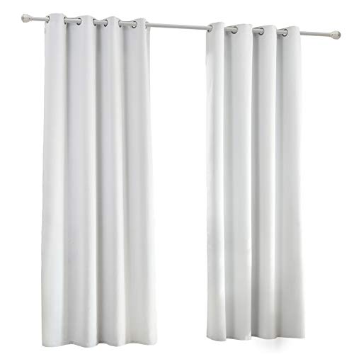 Verdunklungsvorhang mit Ösen 2 Stücke Leichter Thermovorhang Blickdicht Verdunklungsgardine in Weiß 135x175 cm Thermogardine für Schlafzimmer Gardine Lichtundurchlässig Verdunklungsvorhang mit Ösen 2 Stücke Leichter Thermovorhang Blickdicht Verdunklungsgardine in Weiß 135x175 cm Thermogardine für Schlafzimmer Gardine Lichtundurchlässig von Laneetal