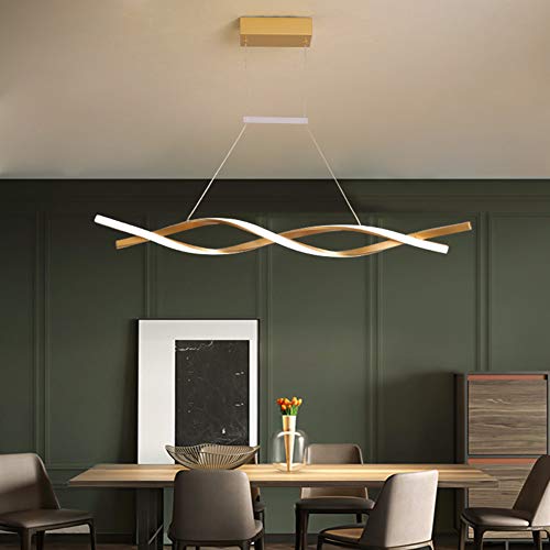 Hängelampe LED Esszimmerlampe Pendelleuchte Esstisch Lampe Wohnzimmerlampe Dimmbar mit Fernbedienung Moderne Kronleuchter Deckenleuchte Höhenverstellbar Schlafzimmer Büro Bad Lampe Deko Küchenlampe von Lanekd