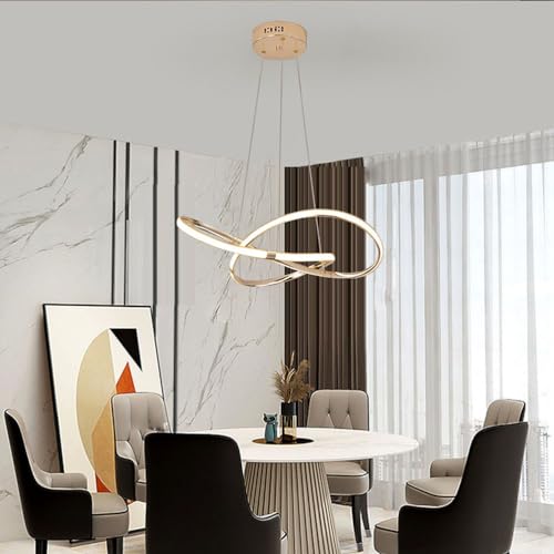 LED Pendelleuchte Esstisch Esszimmer Hängeleuchten & Pendelleuchten Dimmbar Küchenlampe Hängelampe mit Fernbedienung für Wohnzimmer Schlafzimmer Hängend Leuchte Modern Deko Decken Lampen von Lanekd