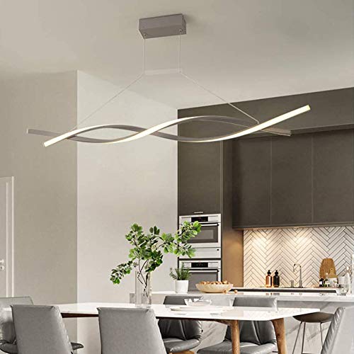 LED Pendelleuchte Esstisch Lampe Wohnzimmerlampe LED Esszimmerlampe Dimmbar mit Fernbedienung Moderne Kronleuchter Deckenleuchte Höhenverstellbar Hängelampe Schlafzimmer Büro Bad Lampe Küchenlampe von Lanekd