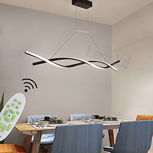 LED Pendelleuchte LED Esstisch Esszimmer Hängelampe Dimmbar Wohnzimmer Schlafzimme Lampen Modern Kronleuchter mit Fernbedienung Esstisch Lampe Höhenverstellbar Küchen Dekor Flur Büro Bar Cafe Lampe von Lanekd