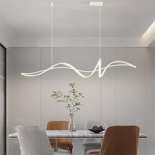 Lanekd 150cm LED Pendelleuchte Esstisch Weiß Hängelampe Dimmbar Spiral Design Hängeleuchte Esszimmer Esstischlampe mit Fernbedienung Esszimmerlampe Pendellampe Wohnzimmer Küche Büro Bar Hängend Lampe Lanekd 150cm LED Pendelleuchte Esstisch Weiß Hängelampe Dimmbar Spiral Design Hängeleuchte Esszimmer Esstischlampe mit Fernbedienung Esszimmerlampe Pendellampe Wohnzimmer Küche Büro Bar Hängend Lampe von Lanekd