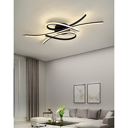 Dimmbar LED Pendelleuchten Wohnzimmer Deckenleuchte Esszimmerlampen Schwenkbar DIY Verstellbare Schlafzimmer Deckenlampen 8 Flammig Höhenverstellbar Pendellampe Moderne Dekoleuchte 65W von Lanekd