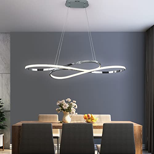 Lanekd Esstisch Esszimmer Lampen LED Pendelleuchte Hängelampe 6500K Küchen Wohnzimmer Hängend Leuchte Modern Höhenverstellbar Kronleuchter für Schlafzimmer Couchtisch Deko Deckenlampe Weißes Licht von Lanekd