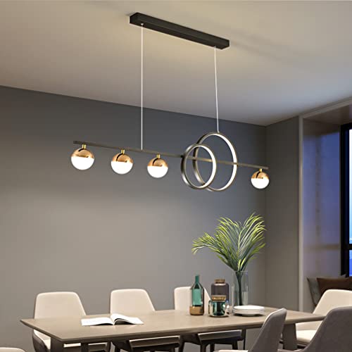 Lanekd LED Pendelleuchten Esszimmerlampen Esstischlampe Modern Dimmbar Wohnzimmer Schlafzimmer LED Küchen Hängelampe mit Fernbedienung Höhenverstellbar Hängend Leuchten Esszimmer Esstisch Büro Lampe von Lanekd