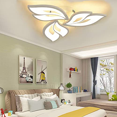 Lanekd LED Wohnzimmerlampen Decke Landhaus Deko Deckenleuchte Chic Pendelleuchte Dimmbar Esstischlampe Modern Innen Blumen Designer Flur Badezimmer Deckenlampe Schlafzimmer Wohn Esszimmer Lampe φ60cm von Lanekd