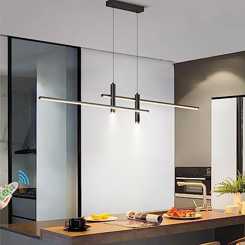 Modern Pendelleuchte LED Esszimmerlampe Esstisch Hängeleuchte Dimmable Mit Fernbedienung Wohnzimmer Hängelampe linear Design Höhenverstellbar Kronleuchter für Küchen Bar Büro Pendellampe Modern Pendelleuchte LED Esszimmerlampe Esstisch Hängeleuchte Dimmable Mit Fernbedienung Wohnzimmer Hängelampe linear Design Höhenverstellbar Kronleuchter für Küchen Bar Büro Pendellampe von Lanekd