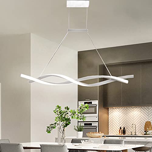 Pendelleuchte Esstischlampe LED Esszimmer Hängelampe Moderne Dimmbar Fernbedienung Bar Deko Hängeleuchte Decke Höhenverstellbar Pendellampe für Wohnzimmer Schlafzimmer Hotel Innen Hänge-Leuchten von Lanekd