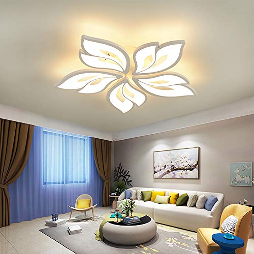 Wohnzimmerlamp Deko Deckenleuchte Flur Led Schlafzimmer-Deckenlampe Esszimmerlampe Modern Chic Blume-shape Design Hausleuchten Dimmbar mit Fernbedienung Kinder Mädchenzimmerlamp Küchenleuchte von Lanekd