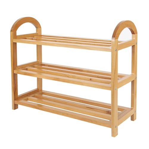 Laneryin Schuhregal Holz, Schuhregal Klein, SchuhstäNder 3 Etagen, Shoe Rack, Freistehender Schuhschrank, Regal Für Wohnzimmer Oder Flur Laneryin Schuhregal Holz, Schuhregal Klein, SchuhstäNder 3 Etagen, Shoe Rack, Freistehender Schuhschrank, Regal Für Wohnzimmer Oder Flur von Laneryin