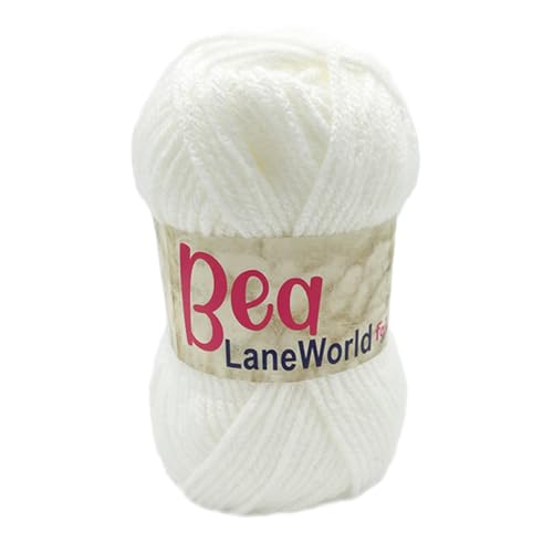 Set mit 3 Wollknäueln aus Acryl – 100 % Acryl, je 100 g – weich, Nadelstärke 6–7, Häkelnadel 7 – ideal zum Stricken und Häkeln (3, 1) von Laneworld