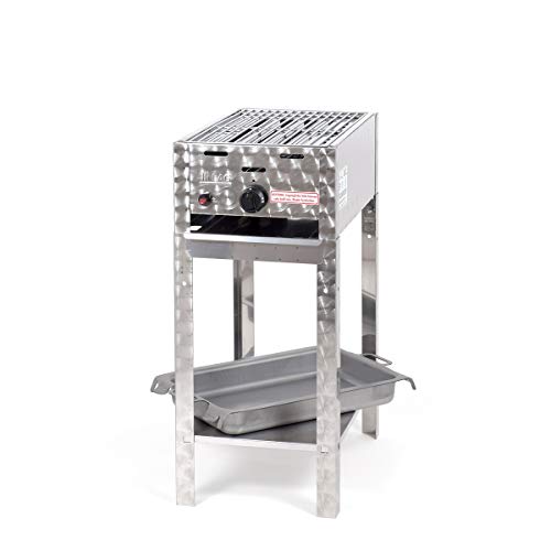 Gasgrill-Kombibräter 3,65 kW Standmodell mit Grillrost und Stahlpfanne 1-flammig Gasgrill Grill Gastrobräter Profigrill Verein von Lang Grilltechnik