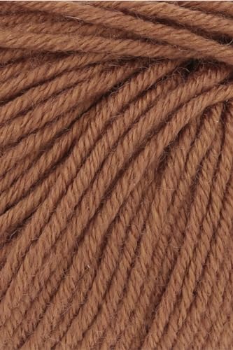 50g "Poseidon" - Farbe 15 - rehbraun - ein pflegeleichtes Allzweckgarn aus einer hochwertigen Wollmischung von Lang Yarns