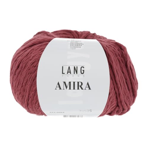 LANG YARNS Amira - Farbe: Dunkelrot (0063) - 50 g / ca. 100 m Wolle von Lang Yarns