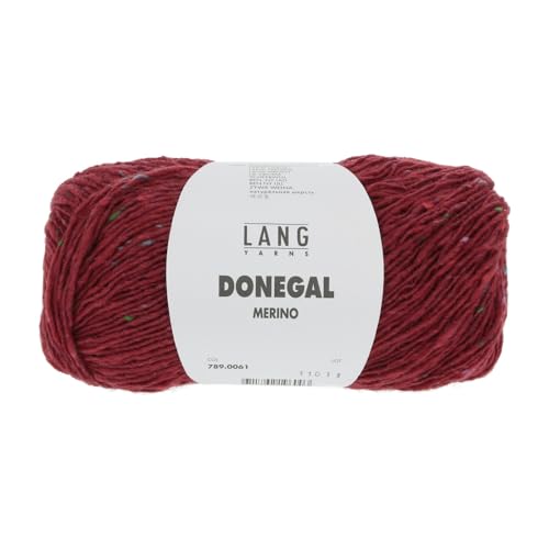 LANG YARNS Donegal - Farbe: Rot (0061) - 50 g / ca. 190 m Wolle von Lang Yarns