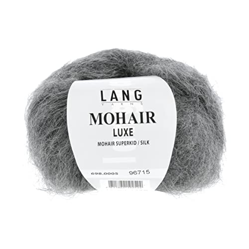 LANG YARNS Mohair Luxe - Farbe: Grau Melange (0005) - 25 g / ca. 175 m Wolle von Lang Yarns