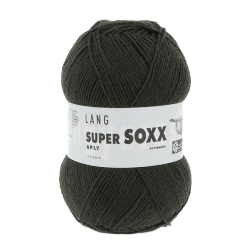 LANG YARNS Super Soxx 6-Fach/6-Ply - Farbe: Grün (0018) - 150 g / ca. 410 m Wolle von Lang Yarns