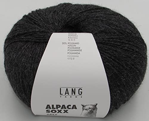 Lang Yarns Alpaca Soxx 6-fach, anthrazit, 150 Gramm von Lang Yarns