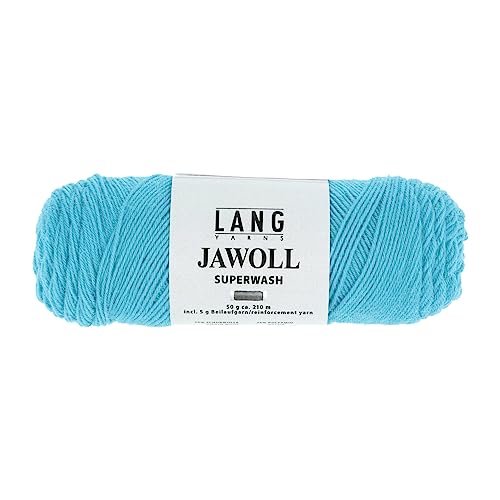 Lang Jawoll Superwash Sockenwolle Farbwahl (279 - helltürkis) von Lang Yarns