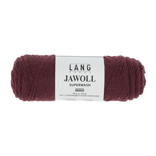 Lang Jawoll Superwash Sockenwolle Farbwahl (84 - weinrot) von Lang Yarns