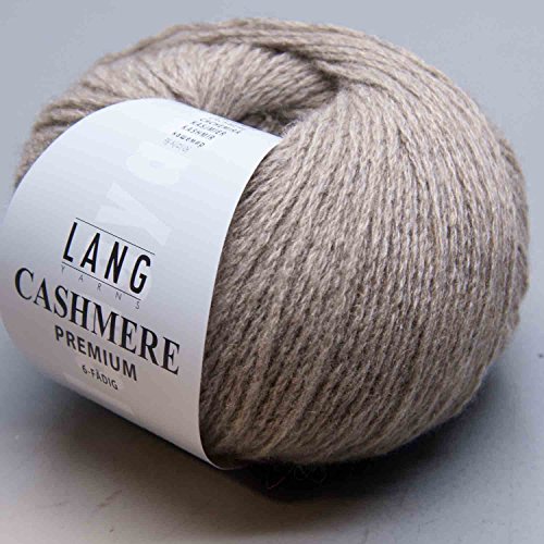 Lang Yarns - CASHMERE PREMIUM - Farbe 0022 Beige Mélange - 100% Kaschmirwolle (25 Gramm – 1 Knäuel) von Lang Yarns