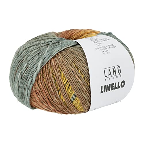 Lang Yarns - Linello Fb. 115 nougat gelb olive 100 g von Lang Yarns