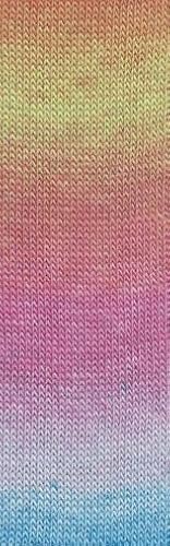 Lang Yarns MILLE COLORI SOCKS AND LACE LUXE 859.0212 - Türkis/Pink/Gelb von Lang Yarns