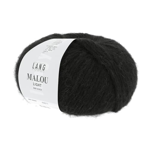 Lang Yarns Malou Light 004 schwarz 50g Wolle von Lang Yarns