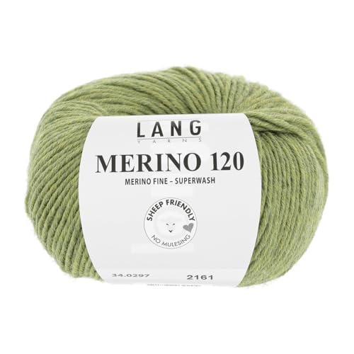 Lang Yarns Merino 120 Superwash 0297 helloliv melange von Lang Yarns