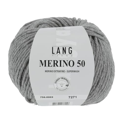 Lang Yarns Merino 50 - 0003 hellgrau von Lang Yarns