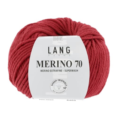 Lang Yarns Merino 70 - 0060 rot von Lang Yarns