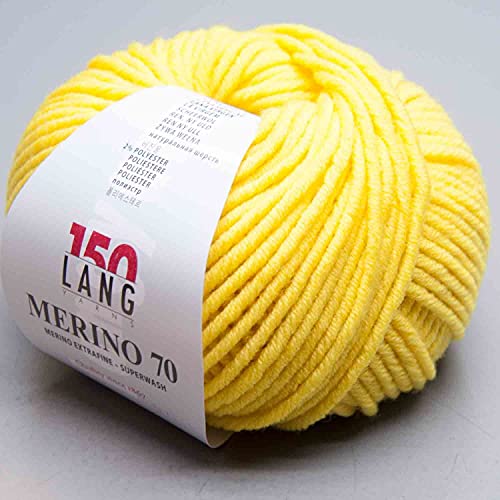 Lang Yarns Merino 70 - 0113 gelb von Lang Yarns