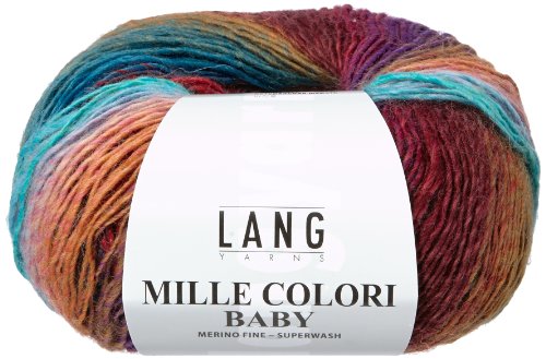 Lang Yarns Mille Colori Baby 053 Gelb/Pink/Grün/Petrol/Lila von Lang Yarns