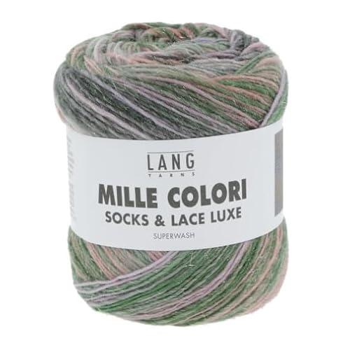 Lang Yarns Mille Colori Socks and LACE Luxe 859.0203 - Lila/Grün/Lachs von Lang Yarns