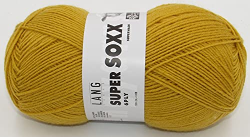 Lang Yarns Super Soxx 6-ply Uni 907.0150 - Senf Lang Yarns Super Soxx 6-ply Uni 907.0150 - Senf von Lang Yarns