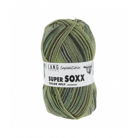 Lang Yarns - Super Soxx Color 4-fach 0342 grün 100 g von Lang Yarns