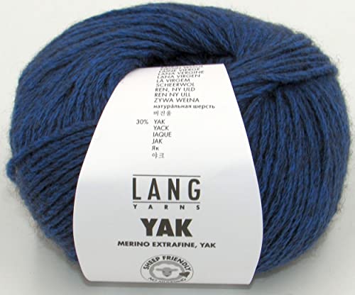 Lang Yarns Yak Merino Extrafine 06 - blau von Lang Yarns