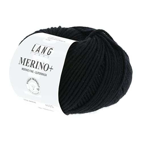 Lang Yarns Merino+ 152.0004 - Schwarz von Lang Yarns