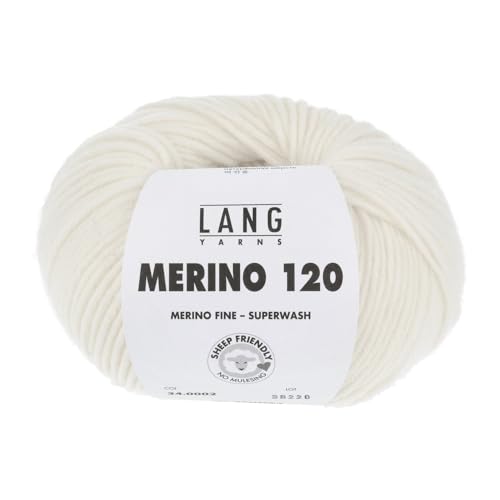 Merino 120 Superwash 0002 natur von Lang Yarns