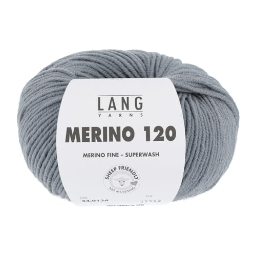 Merino 120 Superwash 0124 grau von Lang Yarns
