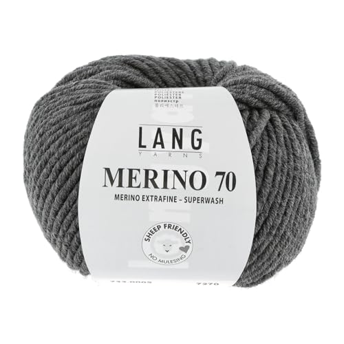 Merino 70 - 0005 grau von Lang Yarns